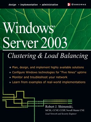 cover image of Windows 2000 & Windows Server 2003 Clustering & Load Balancing
